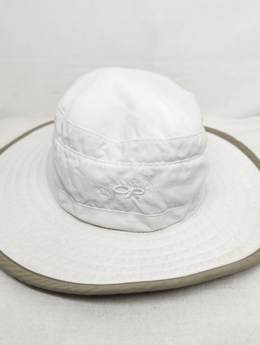 Outdoor Research Womens Small White Sun Protection Wide Brim Adjustable Hat